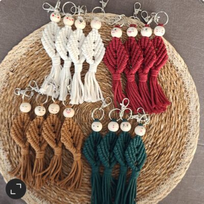 Porte-clés feuille.