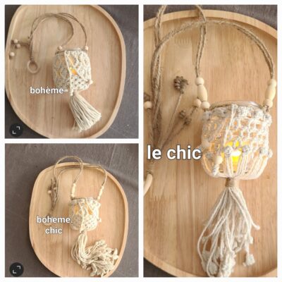 Petits photophores a suspendre .