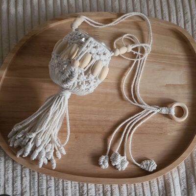 Petit photophore a suspendre .Bohème chic