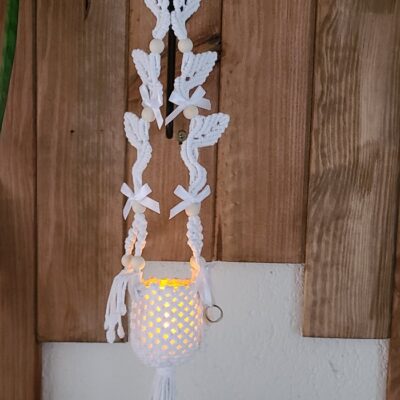 Suspension photophore fleurette Mariage
