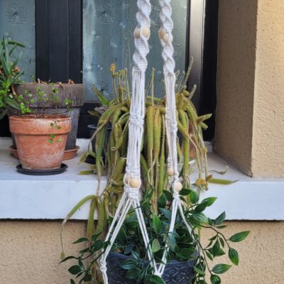Suspension pour Plante en Macramé .