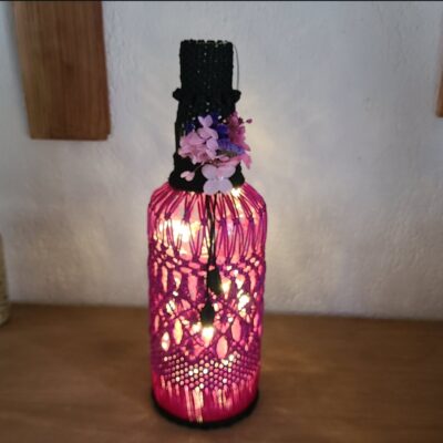 La Bouteille Lumineuse — Édition Rose Fuchsia